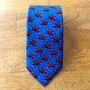 Kids Vineyard Vines Navy Truck & Tree Tie